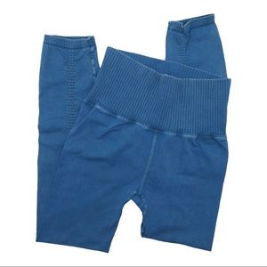 Blue Free People 7/8 Good Karma Leggings #1